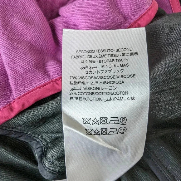 The Attico Velvet Wrap Dress Black Pink Size X-Small Maximalist Modest Midi - Picture 10 of 16